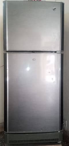 silver color fridge