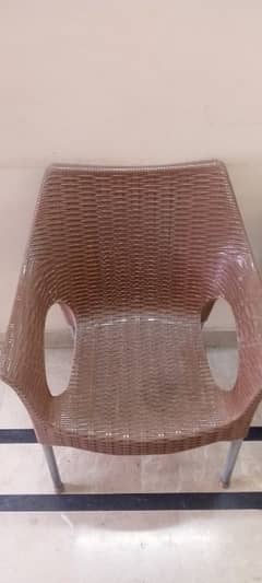 plastic brown colour chairs 700 each