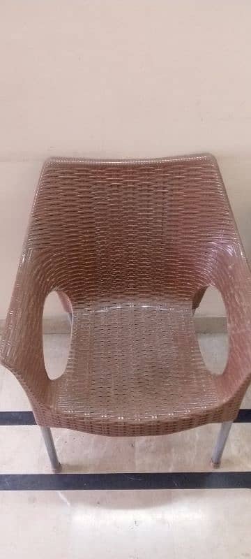 plastic brown colour chairs 700 each 0