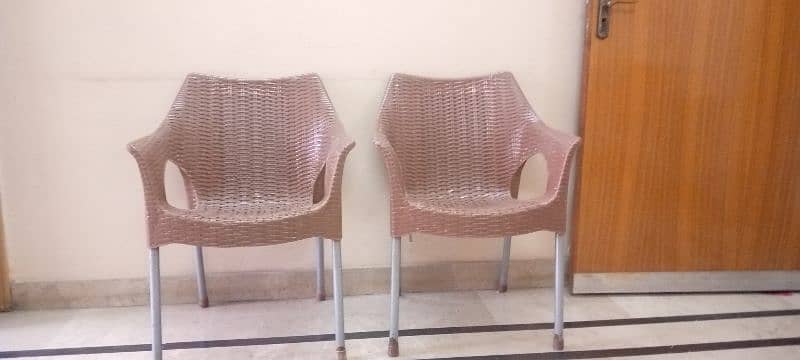 plastic brown colour chairs 700 each 3