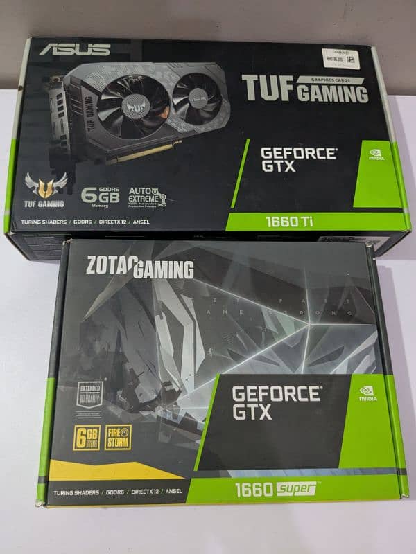 Nvidia GTX 1660super and 1660Ti 0