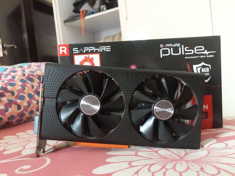 sapphire pulse rx580 with box 0