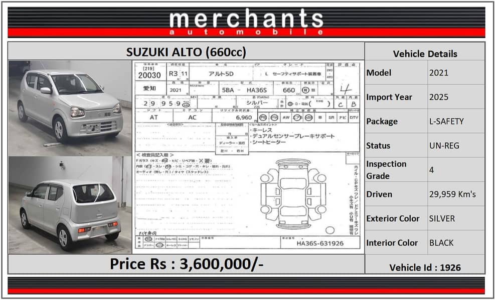 Suzuki Alto 2021 ENE CHARGE L-SAFETY 0