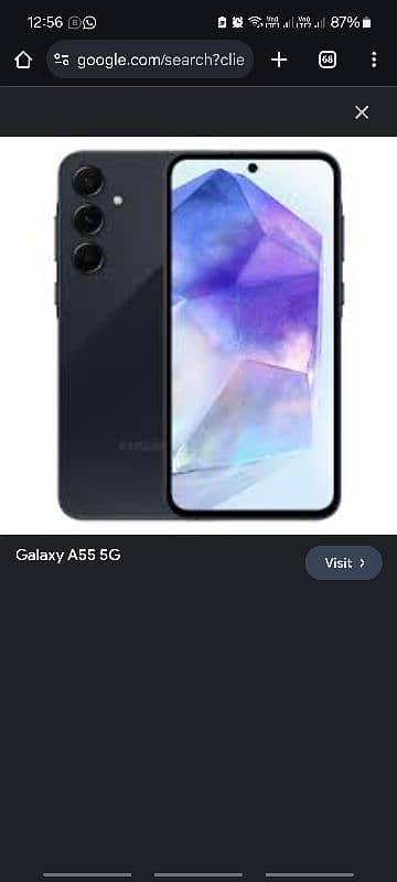 Samsung A55 Awesome navy box pack 2