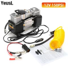 150PSI 12V Car Air Compressor 4WD Tire Inflator Pump Dual Cylinder