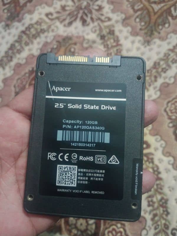 120 GB SSD 2.5" SATA APACER AS340 1