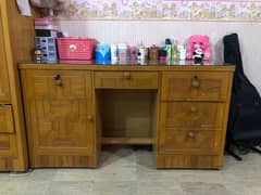 Polished wood furniture