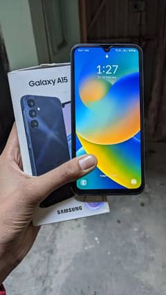 samsung a15 lush with box and 10 months warranty