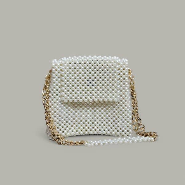 beg/ ladies beg/ hand  beg/ shoulder beg / pearls bag 11