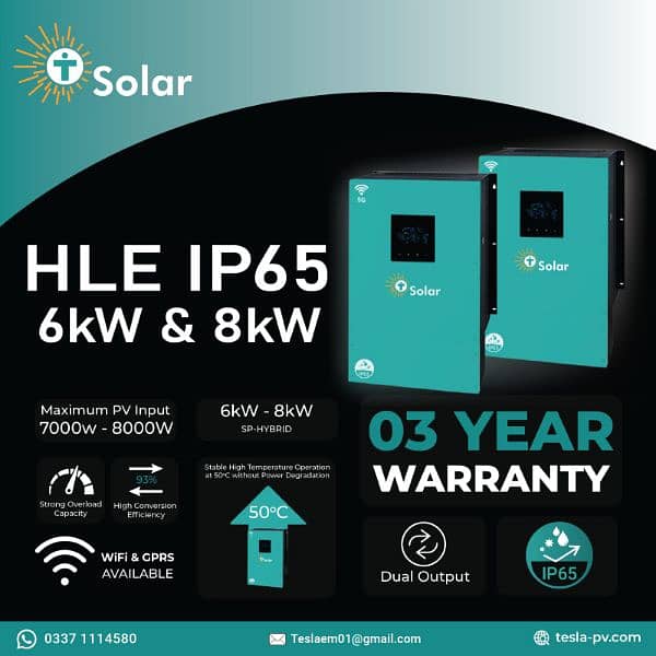 Tesla Solar Inverters IP-65 2