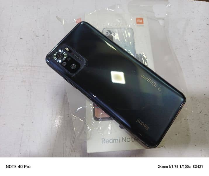 redmi note 10s one hand used with box charger original 8/128 0