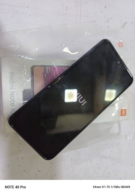 redmi note 10s one hand used with box charger original 8/128 1