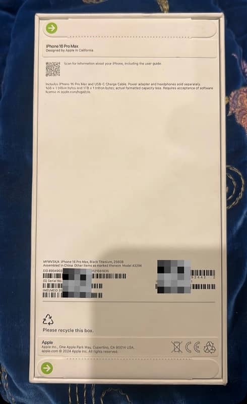 IPHONE 16 PRO MAX PTA APPROVED BOX PACKED 1