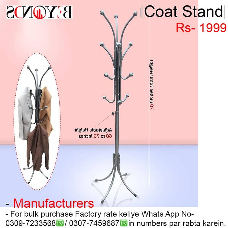 coat stand/single pole stand/folding table/cloth stand for sale 4