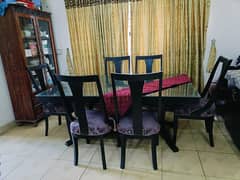 dinning table with 6 chairs