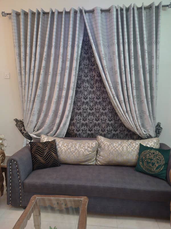 2 bed furnished flat. Available for rent faisal town 1