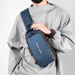 Men Anti Theft Chest Bag Shoulder Usb Charging Crossbody/ bags