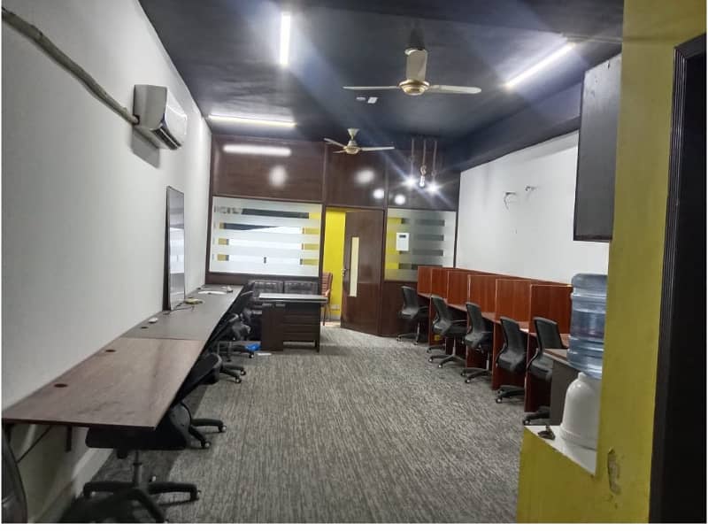 Fully Furnished Area 560 Square Feet Brand New Corporation Office Available For Rent In Gulberg 3 Lahore 0