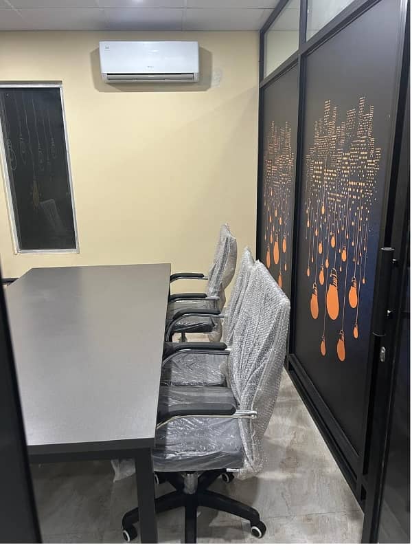 Area 1500 Sqft Sami Furnished Corporate Office Near kalma Chowk Gulberg Lahore For Rent 0