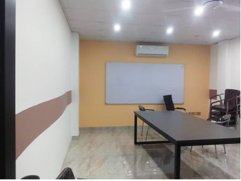 Area 1500 Sqft Sami Furnished Corporate Office Near kalma Chowk Gulberg Lahore For Rent 6