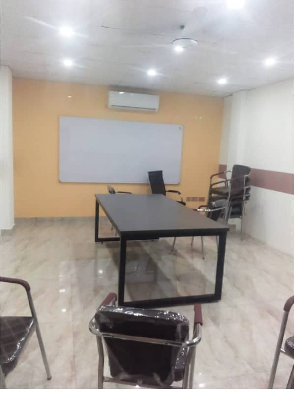 Area 1500 Sqft Sami Furnished Corporate Office Near kalma Chowk Gulberg Lahore For Rent 8