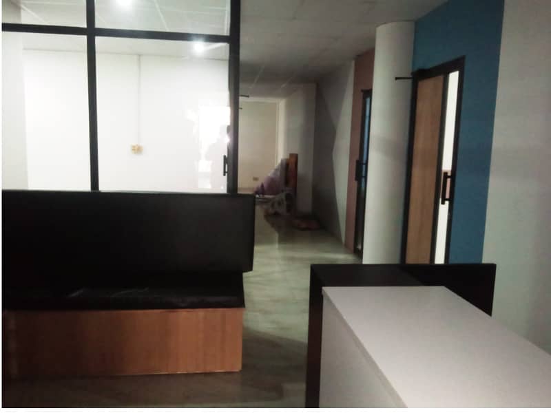 Area 1500 Sqft Sami Furnished Corporate Office Near kalma Chowk Gulberg Lahore For Rent 9