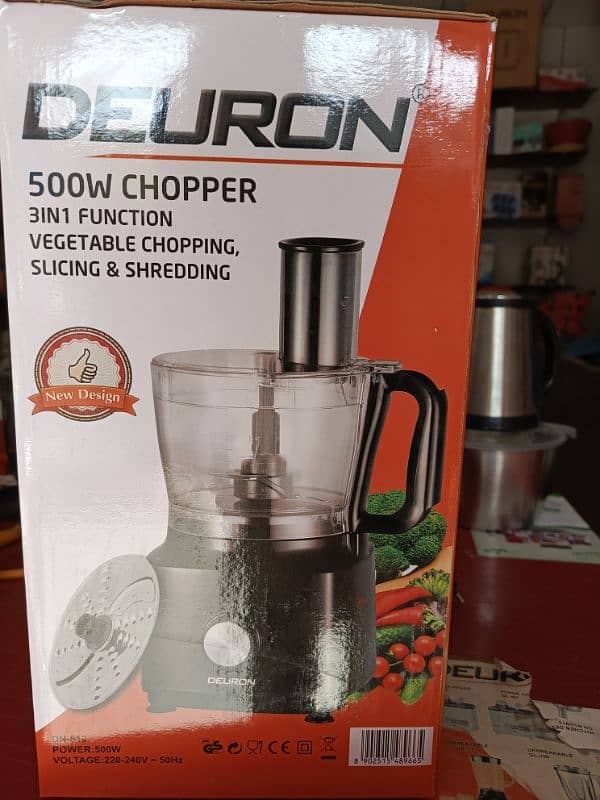 electric chopper, juice,iron, air fryer, food factory 2