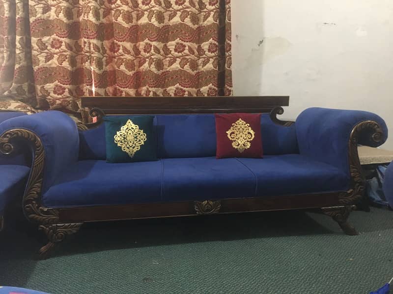 7 Seater Pure Wood Sofa Set 0