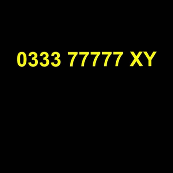 UFONE VVIP NUMBER 033377777XY 0