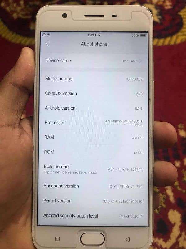 Oppo A57 urgent sale 3