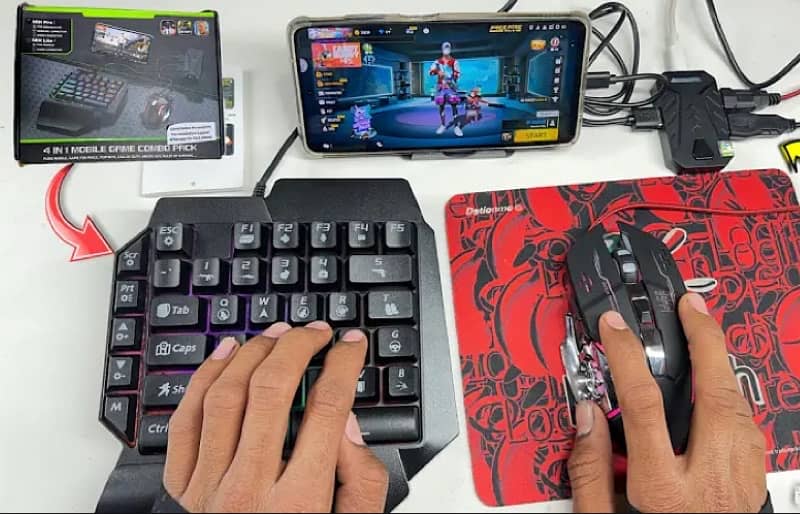 0 lag game mobile phone Bluetooth mouse and keyboard for gaming 1