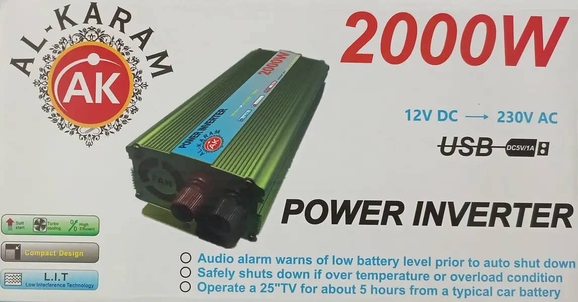 2000W Al Karam INVERTER DC 12V TO AC 220V (AL-KARAM) 0