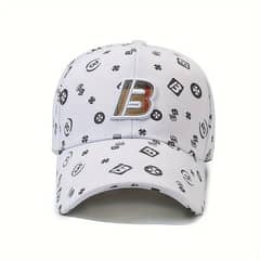 Embroidered Letter B Baseball Cap, Unisex Casual Spring/Summer Hat