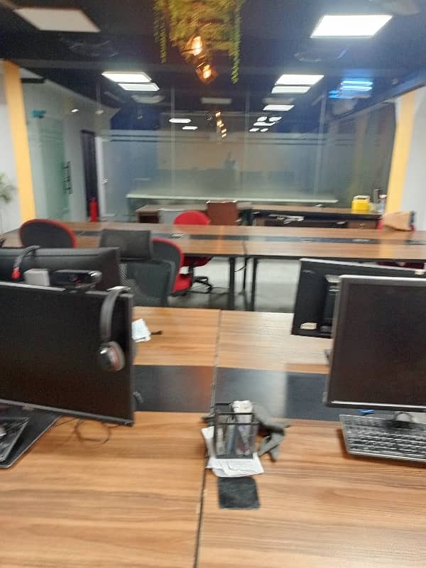 Gulberg Ready To Move Furnished 2850 Sft Office Is Available On Rent. 0