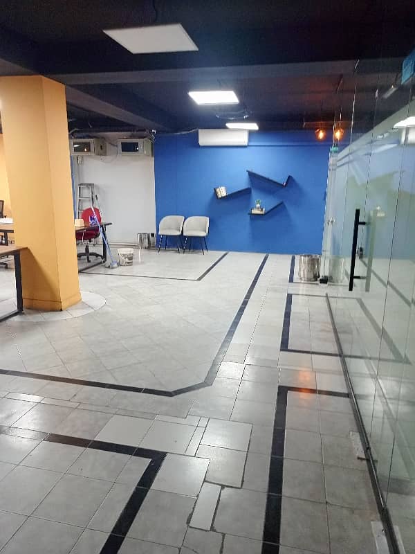 Gulberg Ready To Move Furnished 2850 Sft Office Is Available On Rent. 1