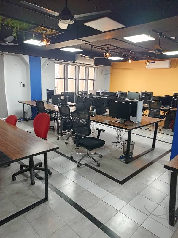 Gulberg Ready To Move Furnished 2850 Sft Office Is Available On Rent. 10