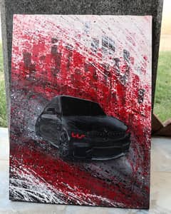 BMW M10 car acrylic painting