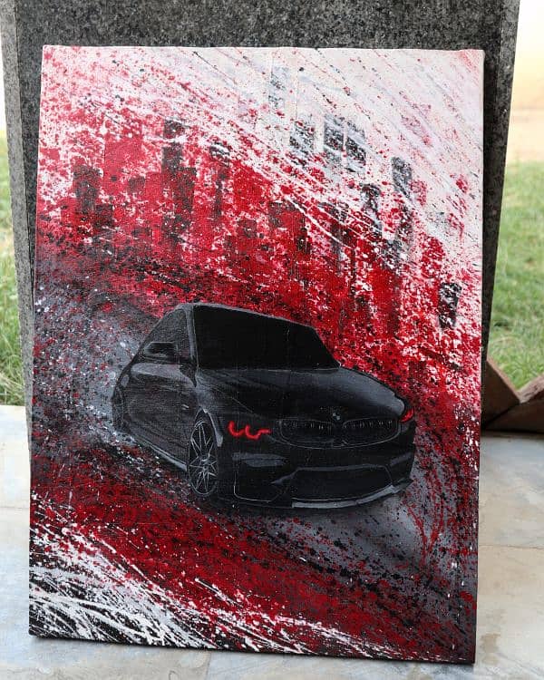 BMW M10 car acrylic painting 0