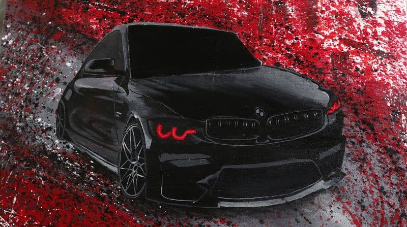 BMW M10 car acrylic painting 3