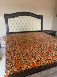 Double bed with Spring mattress