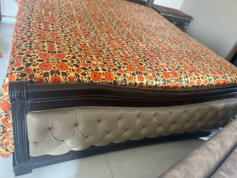 Double bed with Spring mattress 1