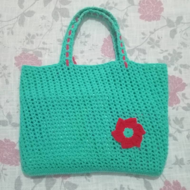 Girls Crochet hand bag  purse 03179658716 3