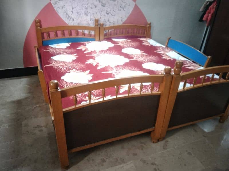 3x 6 fts  2 kids bed for sale (bunker bed) 1