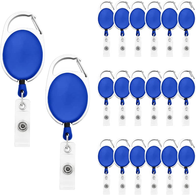 Oval & round Shape Yo-Yo Clip for Id Card Holder for School Offices 6