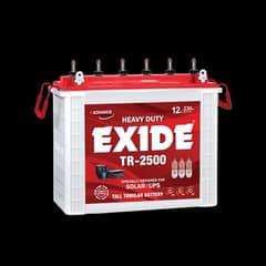 EXIDE TUBLER BATTERY TR-2500 Quantity 04