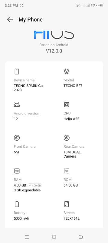 Tecno Spark Go 2023 4gb/64 Gb 8