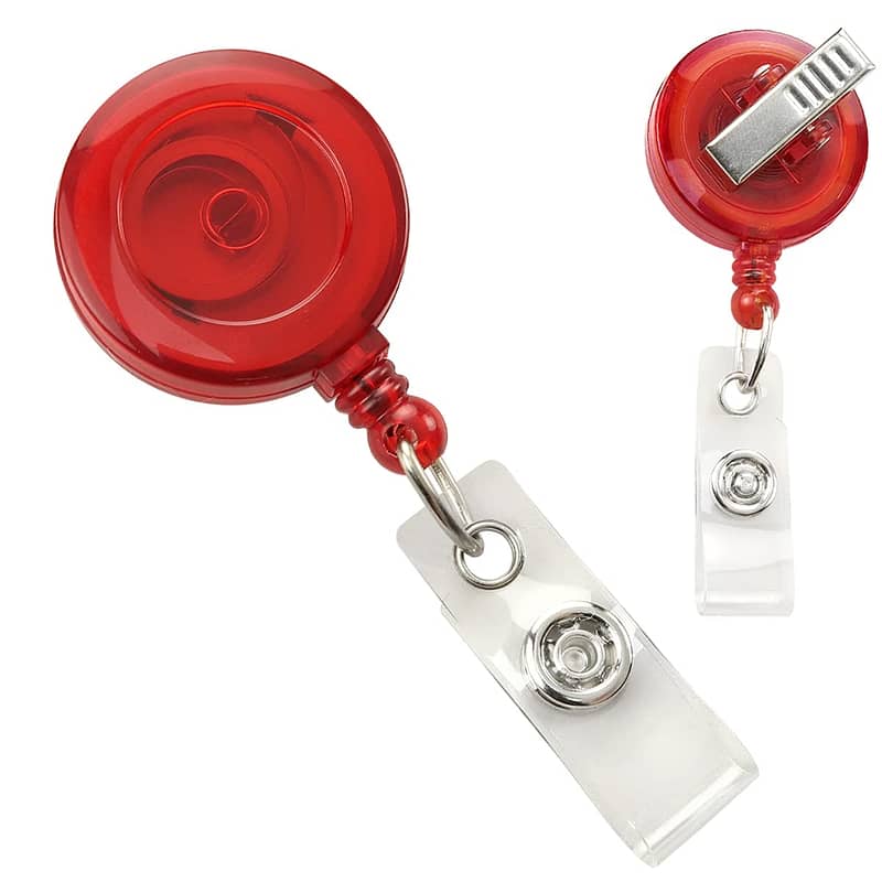 Oval & round Shape Yo-Yo Clip for Id Card Holder for School Offices 15