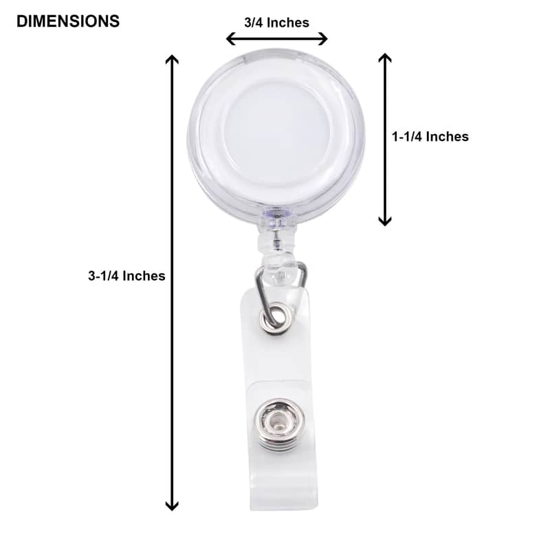 Oval & round Shape Yo-Yo Clip for Id Card Holder for School Offices 17