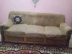 (3 sofas in juat 18k) A 3 seater sofa and one seady and two 1 seater