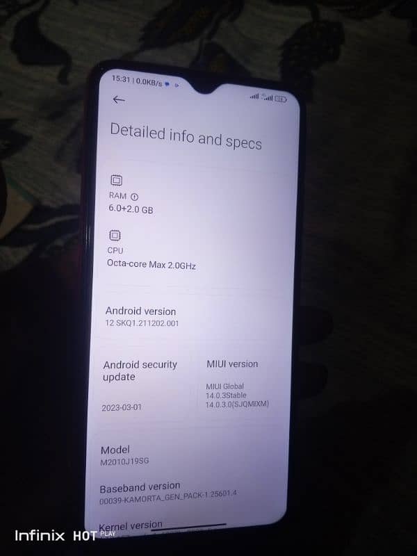 Redmi 9t 6 128 With Box Original Charger 4